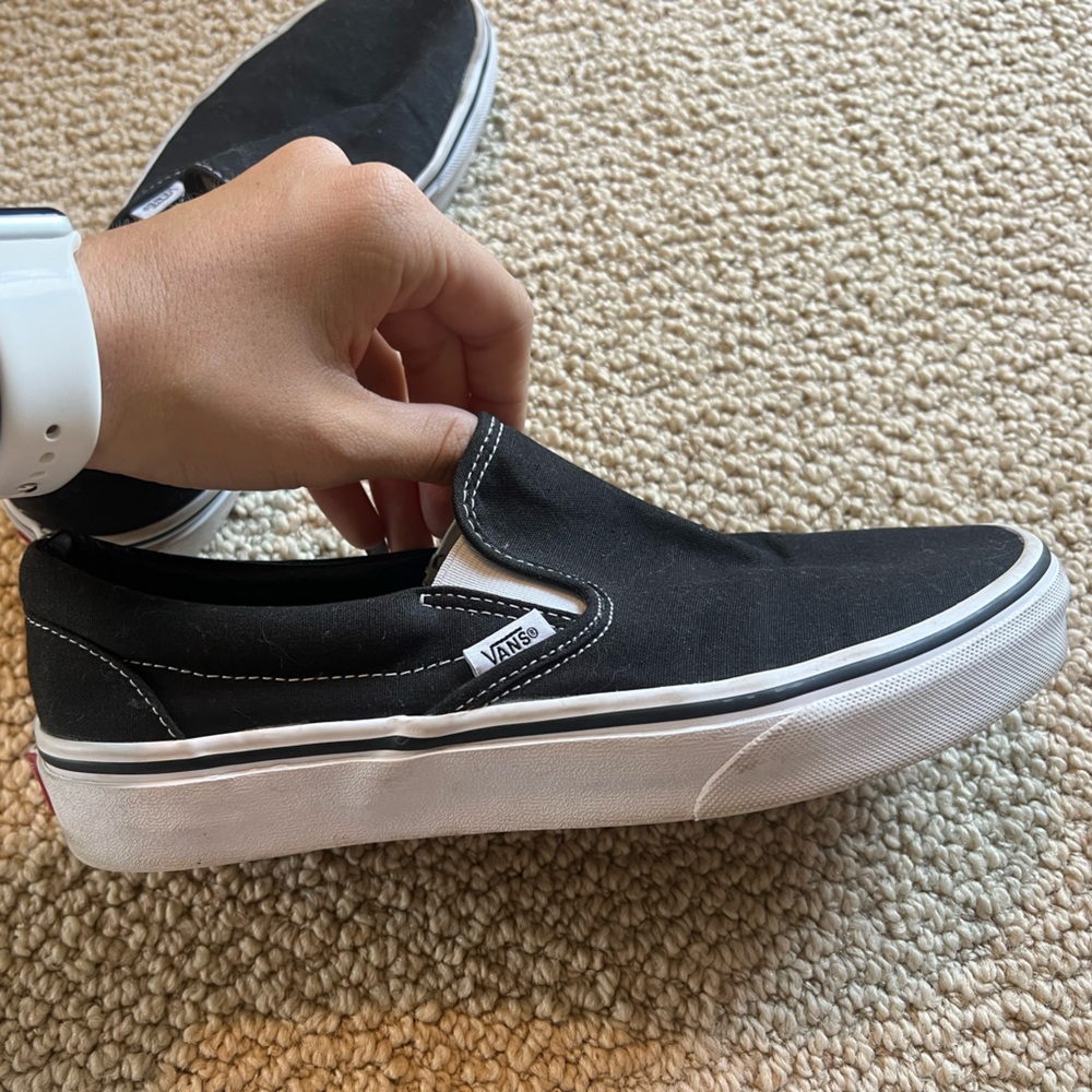 van black slip on shoes. size 8 in men’s, 9.5 in women’s
